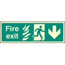 Disabled Fire Exit - Arrow Up / Straight On
