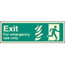 HTM Exit for Emergency Use Only - Left