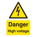 Warning - High Voltage Cables Overhead