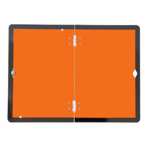 Folding Hazard Warning - Vehicle Plate - Reflective Aluminium
