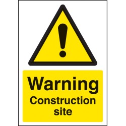A4 Warning - Construction Site