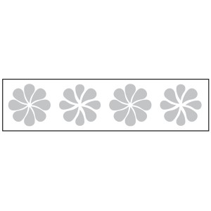 Glass Highlighting - Frosted Crystal Decals - Flower