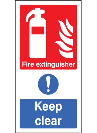Fire Extinguisher Keep Clear (Multi Purpose)