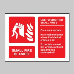 Small Fire Blanket - Extinguisher Identification
