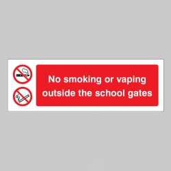 No Smoking or Vaping Outside the School Gates