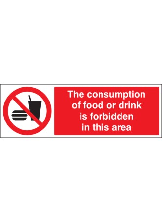 Consumption of Food Or Drink Is Forbidden in this Area