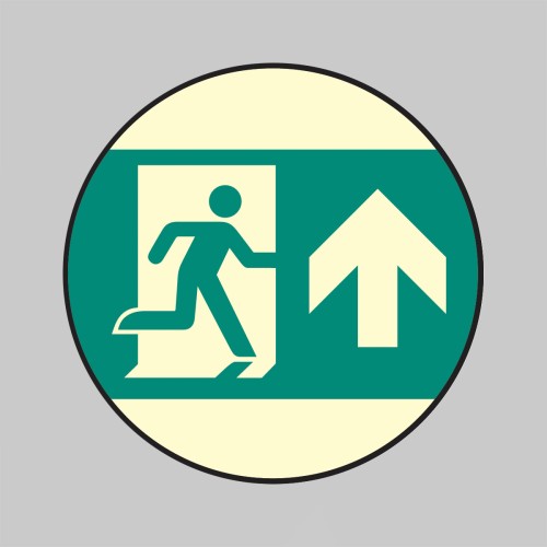Emergency Exit - Straight On - Floor Marker