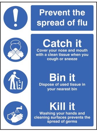 Prevent the Spread of Flu - Catch it Bin it Kill It