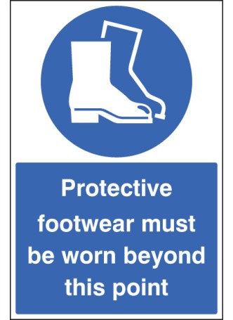 Protective Footwear Must be Worn - Floor Graphic